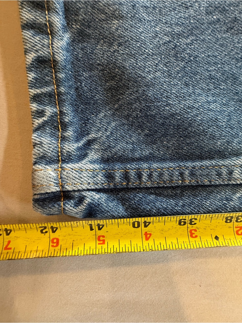 Classic Vintage Blue Rustler 100% cotton Men's Straight-Leg Jeans - Picture 6 of 8